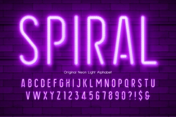 Neon & Led Alphabets #3, 27xAI