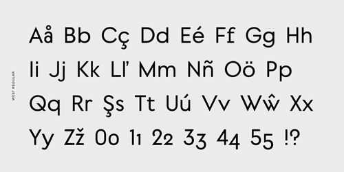 West Collection - 18 Styles + Variable Font Family