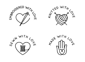 300+ Handmade Logos & Badgets 38xAI