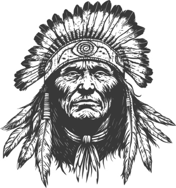 American Native Indian Sketches 30xAI