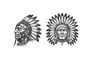 American Native Indian Sketches 30xAI