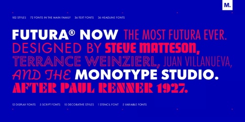 Futura Now Superfamily - 102 Styles + 5 Variables Futura Now Superfamily - 102 Styles + 5 Variables
