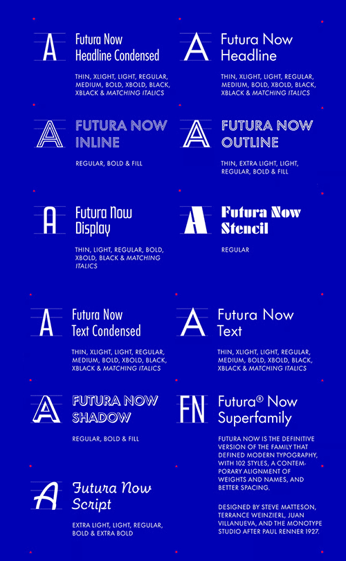 Futura Now Superfamily - 102 Styles + 5 Variables Futura Now Superfamily - 102 Styles + 5 Variables