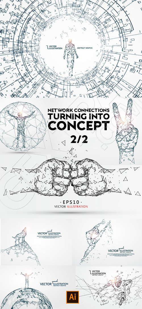 Network Connections Turning into Concept #2, 25xAI