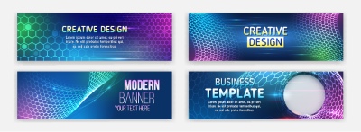High-Tech Banner Designs with Elements #2/3, 30xAI High-Tech Banner Designs with Elements #2/3, 30xAI