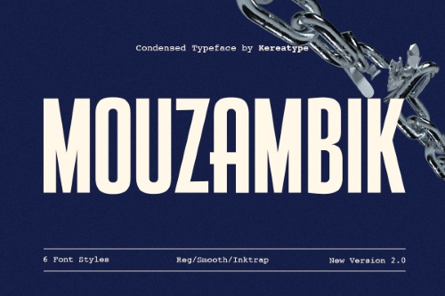 Mouzambik - Condensed Headline 6 Styles New v2.0 Mouzambik - Condensed Headline 6 Styles New v2.0