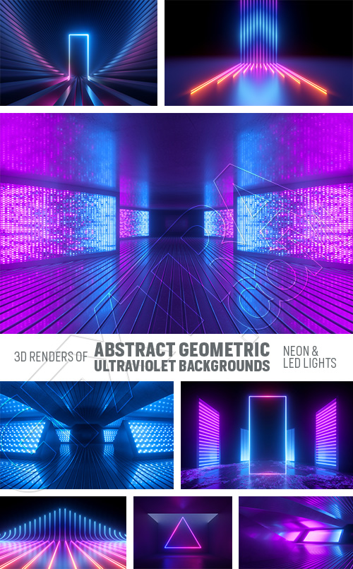 Abstract Geometric Ultraviolet Backgrounds 39xJPEG