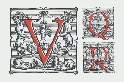 Devil's Medieval Initials, Drop Caps 17642270 Devil's Medieval Initials, Drop Caps 17642270
