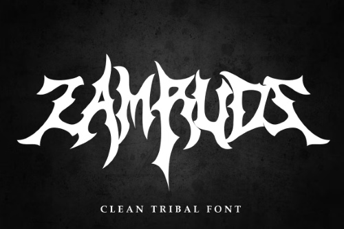 Zamruds Black Metal Font OTF 282307709 Zamruds Black Metal Font OTF 282307709