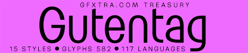 Gutentag - 15 Styles Font Family NEW! Gutentag - 15 Styles Font Family NEW!