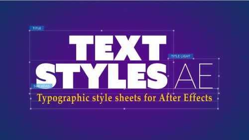 Aescripts - Text Styles AE v1.0