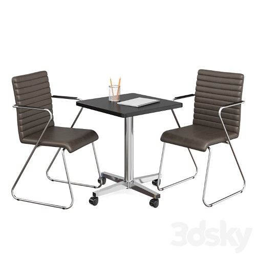 3dsky Pro - Task CF LE office table and chair