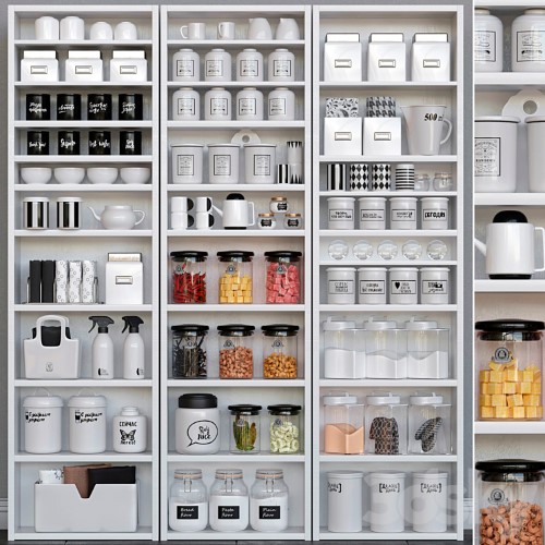 3dsky Pro - Wardrobe with kitchen accessories. Kitchenware