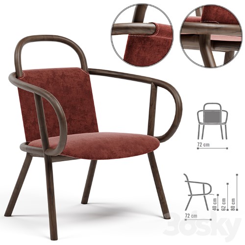 3dsky Pro - Zantilam Lounge Armchair by Very Wood