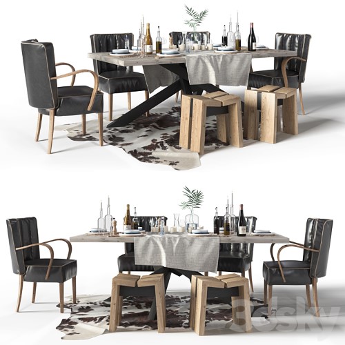 3dsky Pro - DIALMA BROWN / Dining set