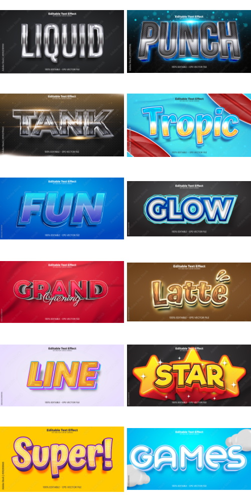 Editable Text Effect In Modern Trend Style 7 500xAI Editable Text Effect In Modern Trend Style 7 500xAI