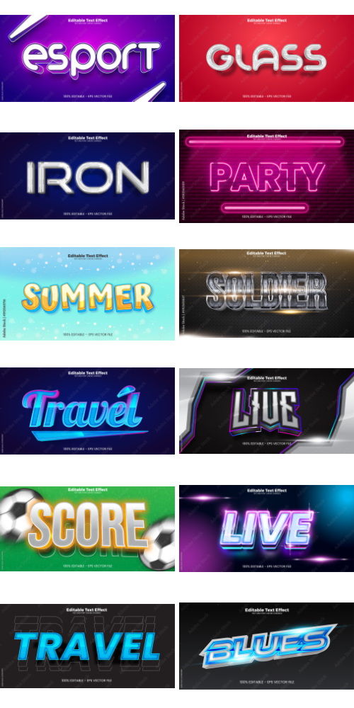 Editable Text Effect In Modern Trend Style 7 500xAI Editable Text Effect In Modern Trend Style 7 500xAI