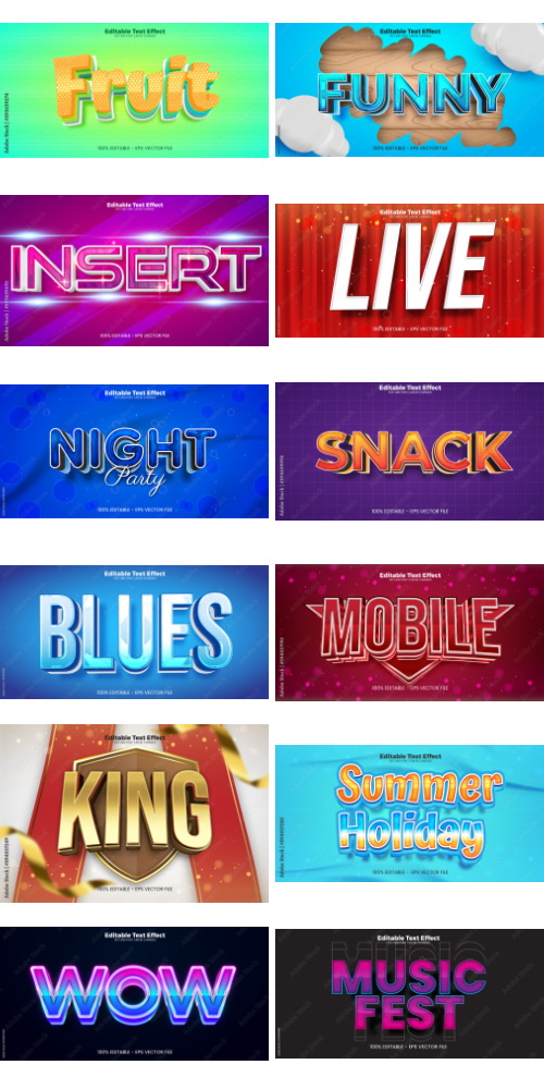 Editable Text Effect In Modern Trend Style 7 500xAI Editable Text Effect In Modern Trend Style 7 500xAI