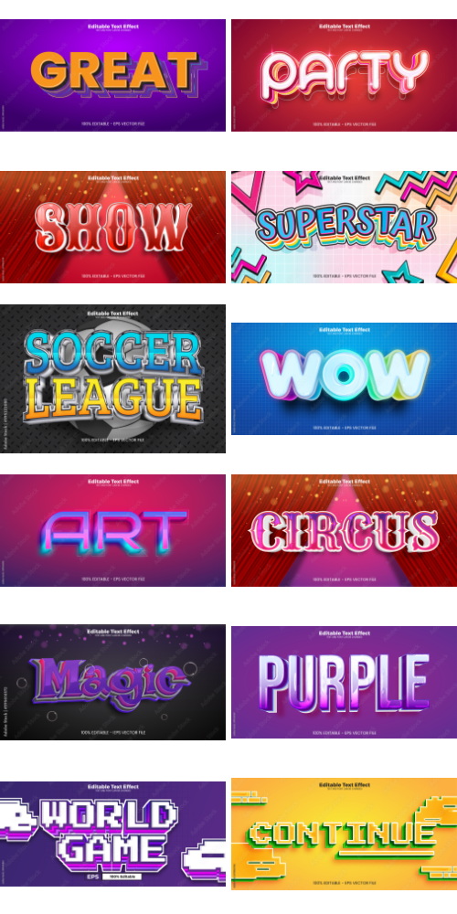 Editable Text Effect In Modern Trend Style 7 500xAI Editable Text Effect In Modern Trend Style 7 500xAI