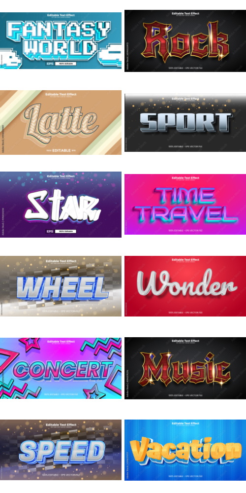 Editable Text Effect In Modern Trend Style 7 500xAI Editable Text Effect In Modern Trend Style 7 500xAI