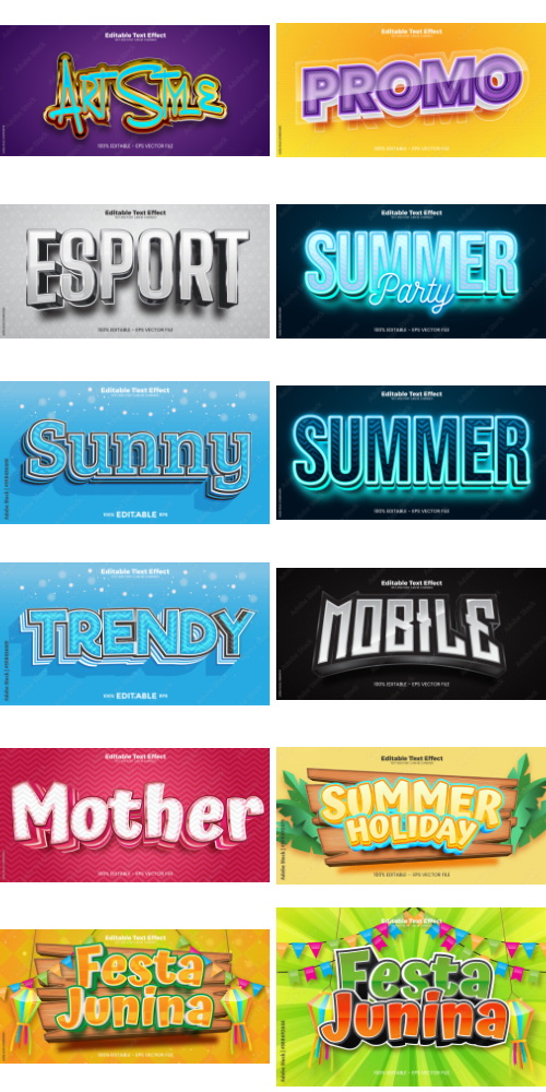 Editable Text Effect In Modern Trend Style 7 500xAI Editable Text Effect In Modern Trend Style 7 500xAI