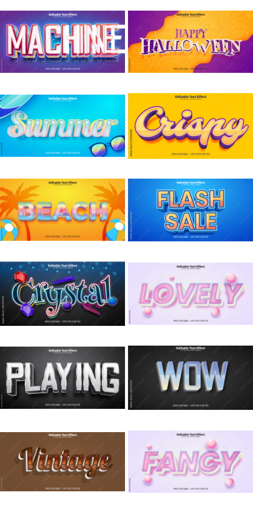 Editable Text Effect In Modern Trend Style 7 500xAI Editable Text Effect In Modern Trend Style 7 500xAI