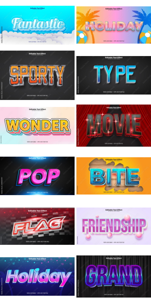 Editable Text Effect In Modern Trend Style 7 500xAI Editable Text Effect In Modern Trend Style 7 500xAI