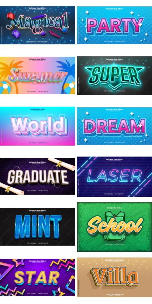 Editable Text Effect In Modern Trend Style 7 500xAI Editable Text Effect In Modern Trend Style 7 500xAI