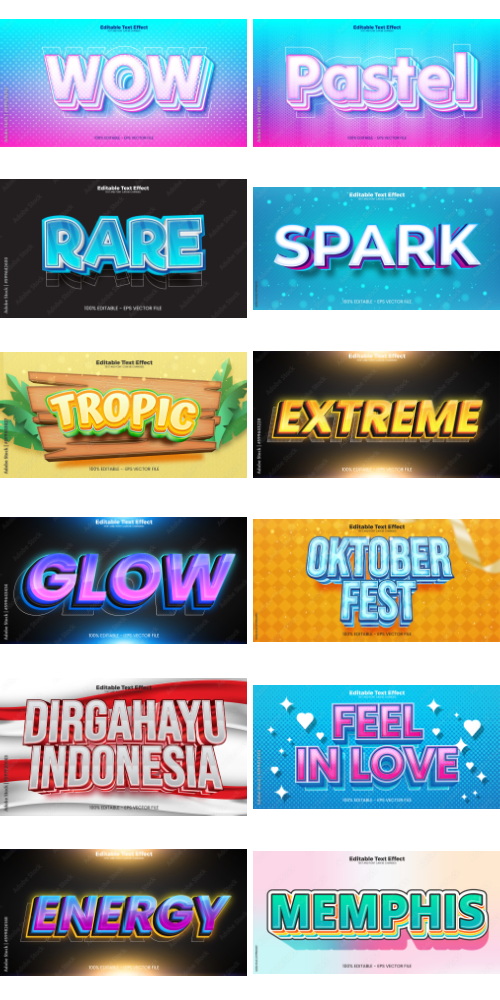 Editable Text Effect In Modern Trend Style 7 500xAI Editable Text Effect In Modern Trend Style 7 500xAI