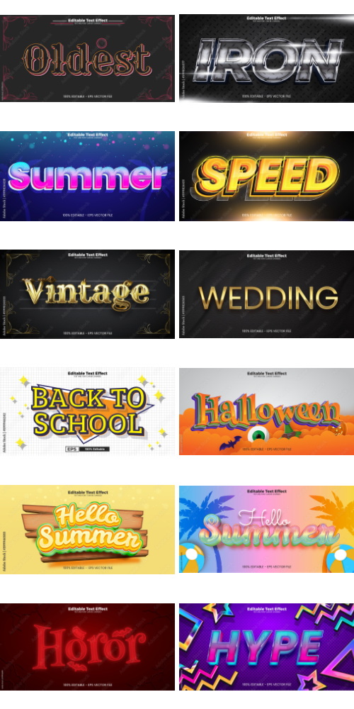 Editable Text Effect In Modern Trend Style 7 500xAI Editable Text Effect In Modern Trend Style 7 500xAI