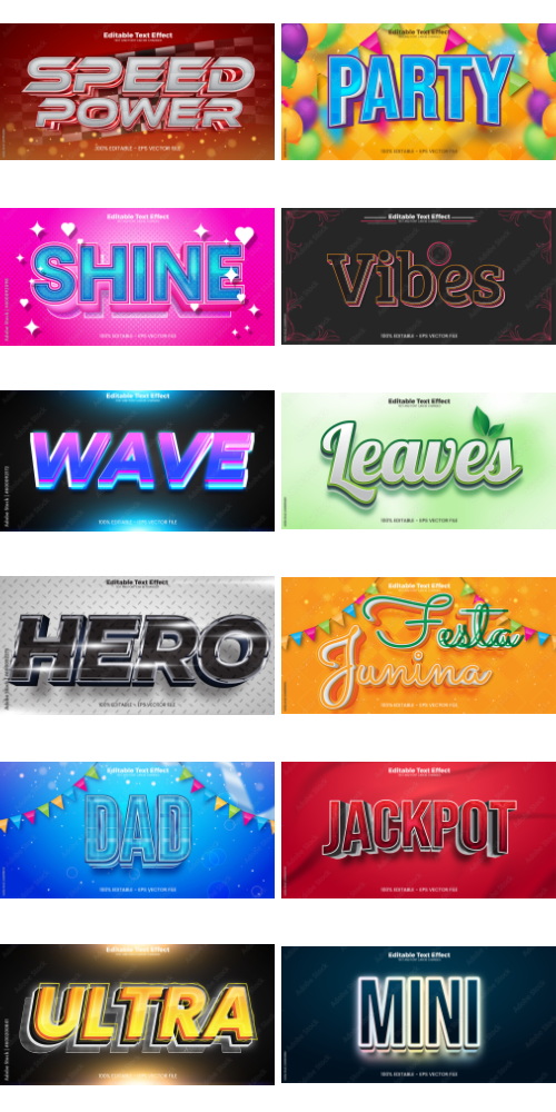 Editable Text Effect In Modern Trend Style 7 500xAI Editable Text Effect In Modern Trend Style 7 500xAI