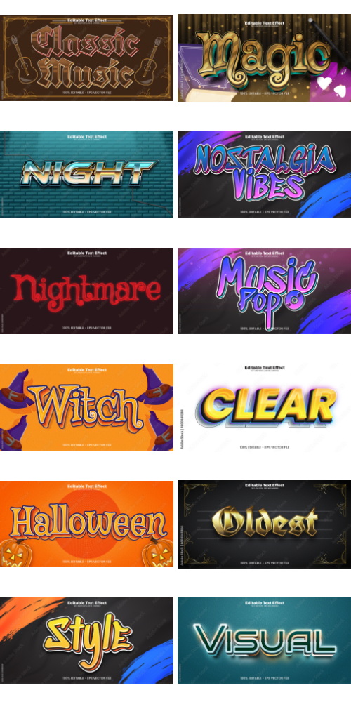 Editable Text Effect In Modern Trend Style 7 500xAI Editable Text Effect In Modern Trend Style 7 500xAI