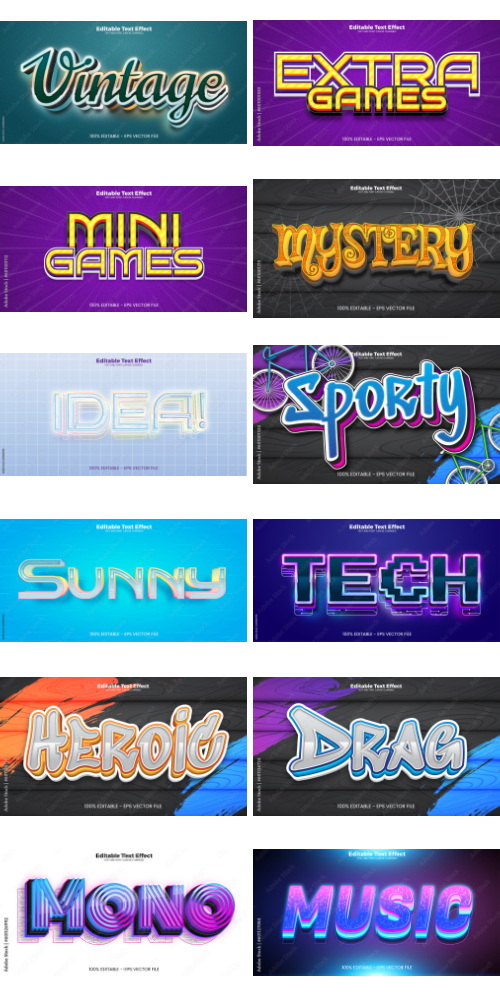 Editable Text Effect In Modern Trend Style 7 500xAI Editable Text Effect In Modern Trend Style 7 500xAI