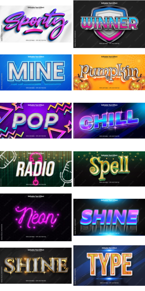 Editable Text Effect In Modern Trend Style 7 500xAI Editable Text Effect In Modern Trend Style 7 500xAI