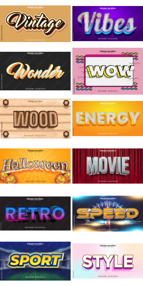 Editable Text Effect In Modern Trend Style 7 500xAI Editable Text Effect In Modern Trend Style 7 500xAI