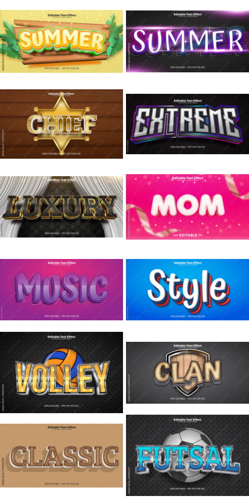 Editable Text Effect In Modern Trend Style 7 500xAI Editable Text Effect In Modern Trend Style 7 500xAI