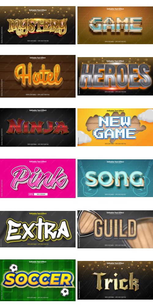 Editable Text Effect In Modern Trend Style 7 500xAI Editable Text Effect In Modern Trend Style 7 500xAI