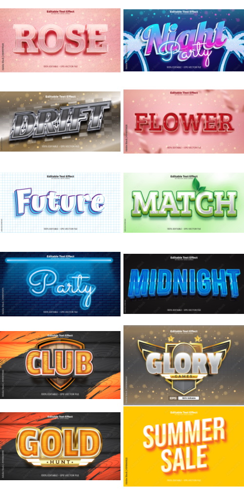 Editable Text Effect In Modern Trend Style 7 500xAI Editable Text Effect In Modern Trend Style 7 500xAI