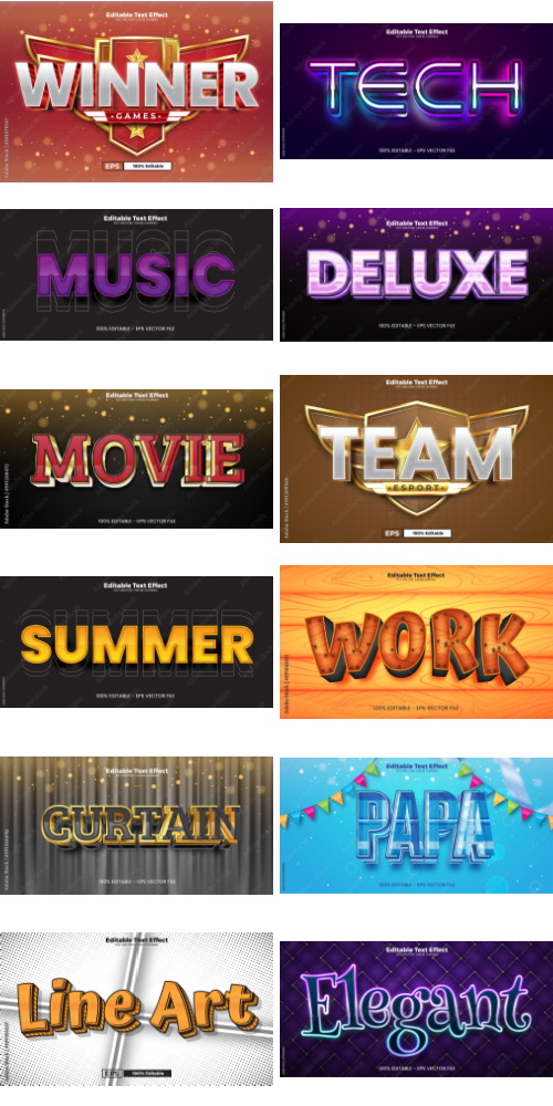 Editable Text Effect In Modern Trend Style 7 500xAI Editable Text Effect In Modern Trend Style 7 500xAI