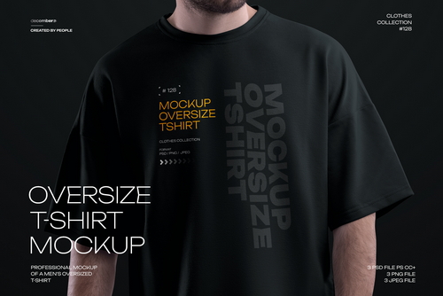 3 Mockups Oversize T-shirt