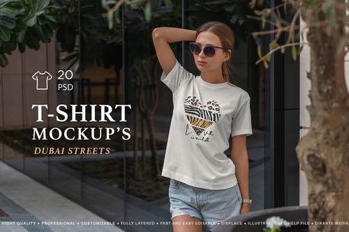 T-Shirt MockUp's Fashion Streets