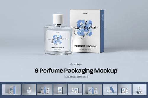9 Perfume Packaging Mockups