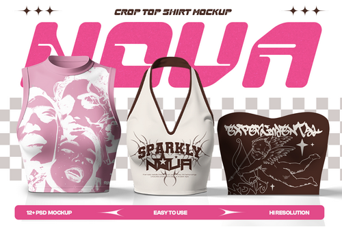 Y2K Women Apparel Mockup