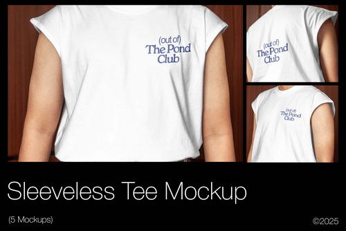 Sleveless T-Shirt (With Model)