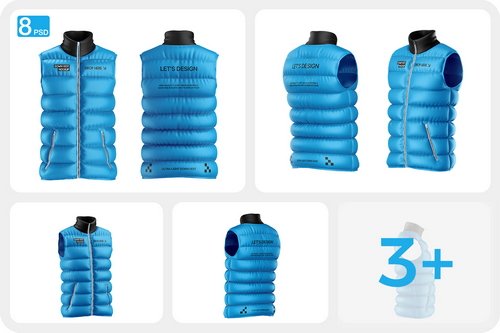 Down Vest Mockup Set