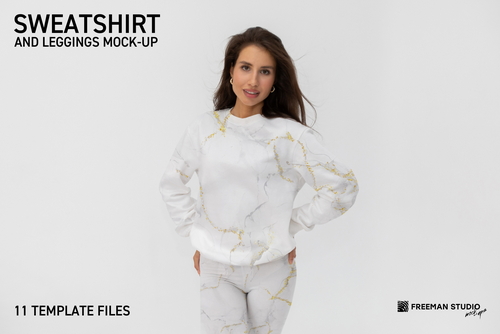 Sweatshirt and Leggings Mock-Up Set