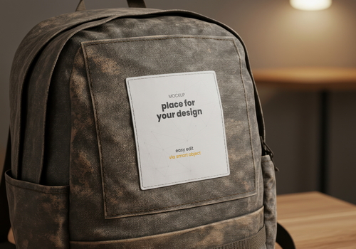 Patch on Backpack Mockups