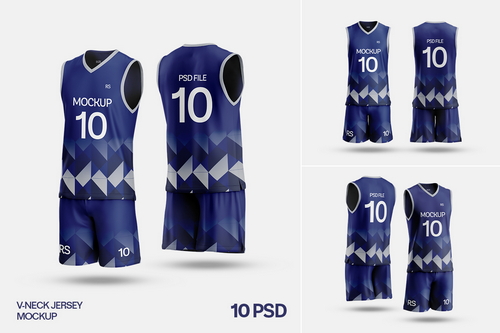 Basketball Jersey and Shorts Mockup