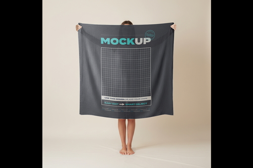 Towel Silk Sheets Mockups