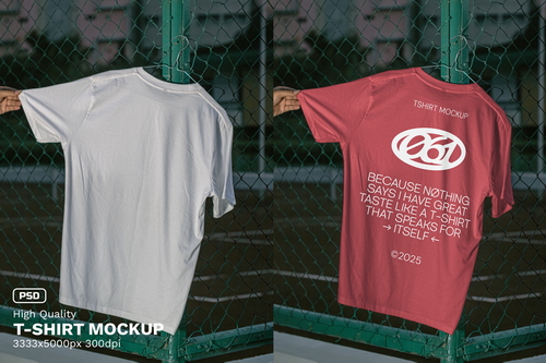 Realistic Scene High Quality T-Shirt Mockup